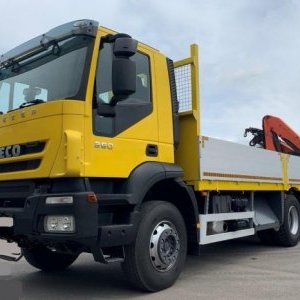 foto 6x4 Iveco 6.2m+HR rotátor vidle dálkáč retarder automat